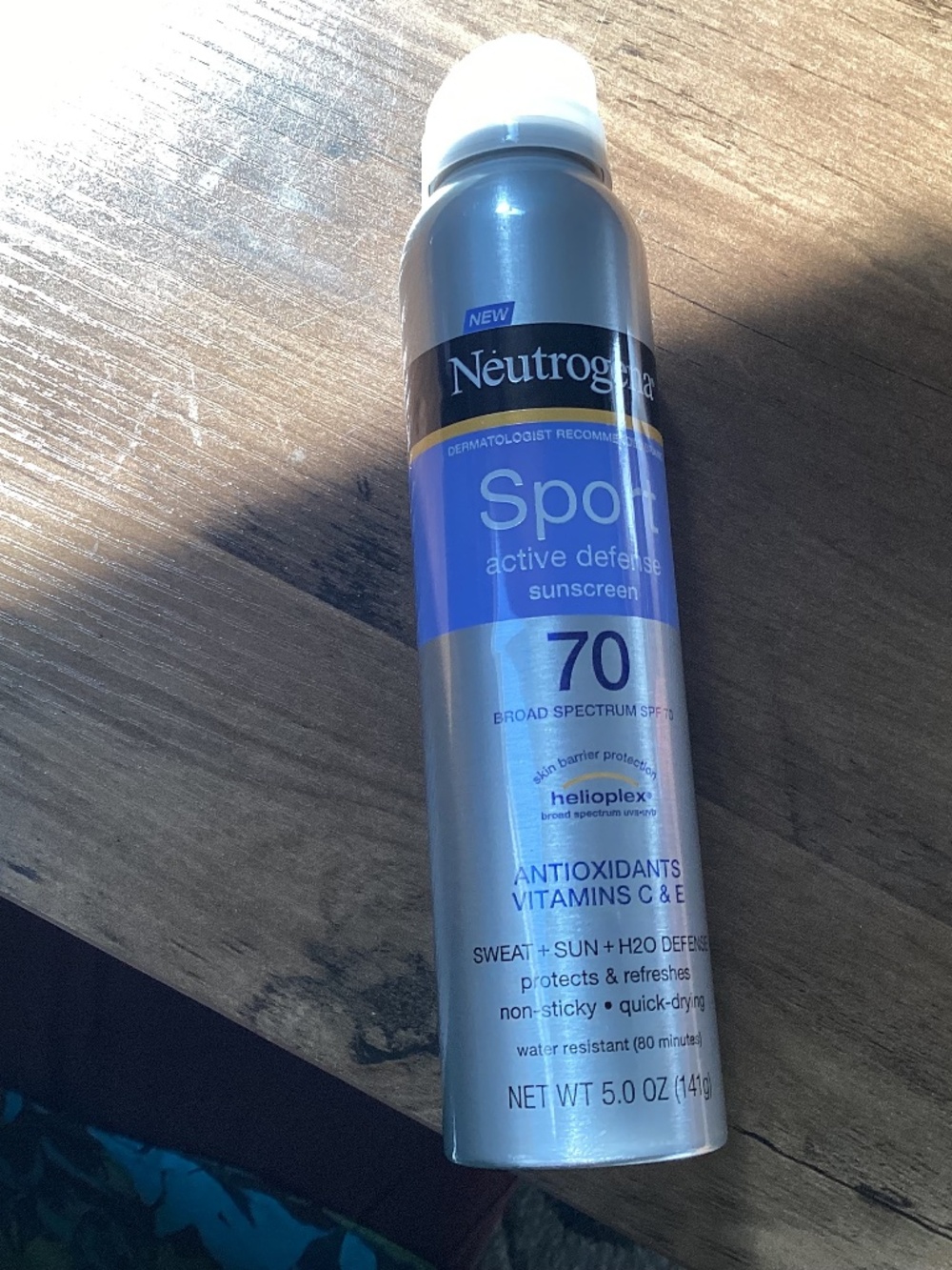 Neutrogena Sport Active Defense Sunscreen SPF 70 5 oz New